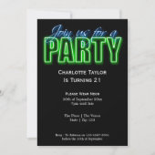 Neon Thaise Partij Kaart (Voorkant)