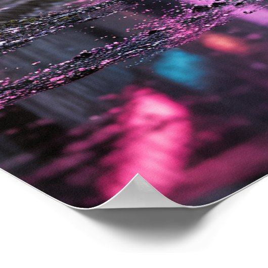 Neon Thorns - Cyberpunk Roos Assassin Poster (Hoek)