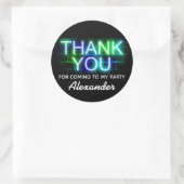 Neon Threadparty Bedankt Stickers (Tas)