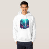 Neon Tides – Deep Ocean Kingdom Illustration Hoodie (Voorkant volledig)