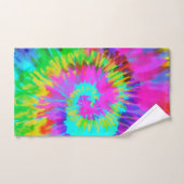 Neon Tie Dye Swirl Bad Handdoek (Handdoek)