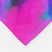 Neon Tie Dye Swirl Fleece Deken (Hoek)