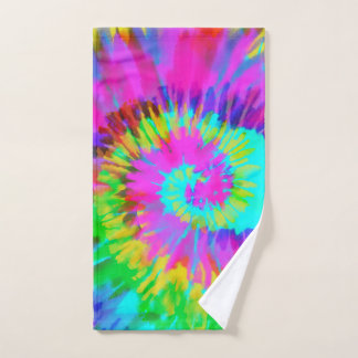 Neon Tie Dye Swirl Handdoek