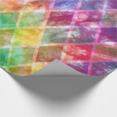 Neon Tie Dye Waterverf Harlequin Cadeaupapier (Hoek)