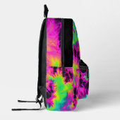 Neon tie kleurstof monogram bedrukte rugzak (Links)