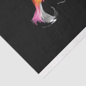 Neon Tiger met hoofdtelefoon Tissue Paper Tissuepapier (Detail)