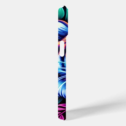 Neon Tijger en oerwoud bladeren Case-Mate iPhone Case (Achterkant / Rechts)