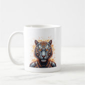 Neon Tijger Geest van Moed Koffiemok (Links)