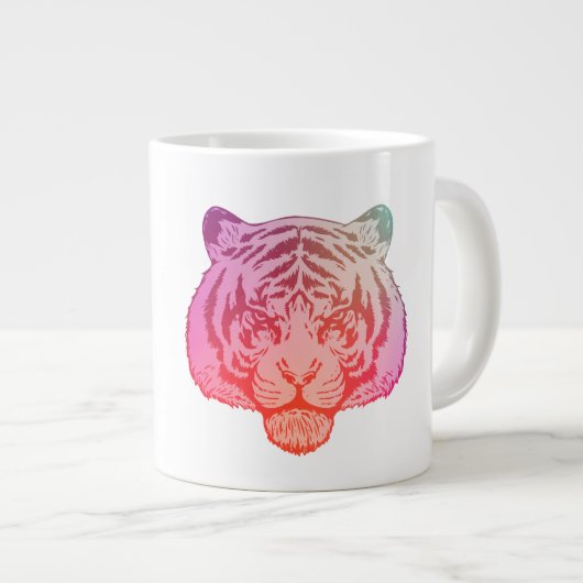 Neon Tijger Grote Koffiekop (Voorkant rechts)