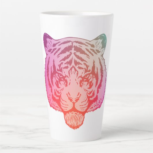 Neon Tijger Latte Mok (Voorkant)