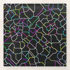 Neon Tile Glass Onderzetter