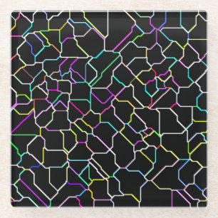 Neon Tile Glass Onderzetter
