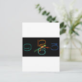 Neon Time Briefkaart (Staand voorkant)