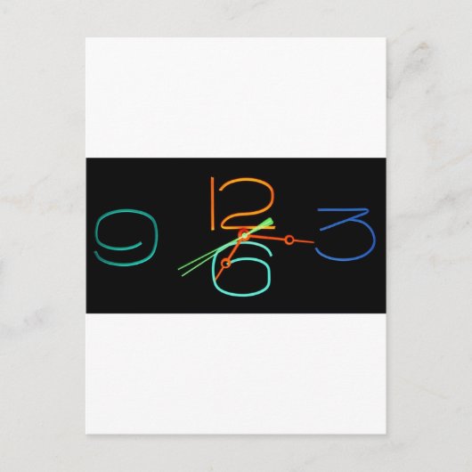 Neon Time Briefkaart (Voorkant)