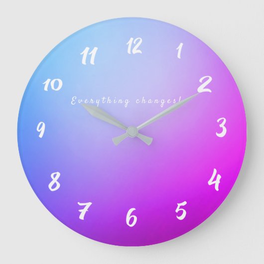 Neon Time verandert alles decor Grote Klok (Voorkant)