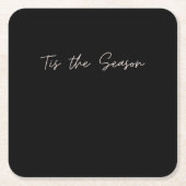 Neon Tis The Season Sign Kartonnen Onderzetters (Voorkant)