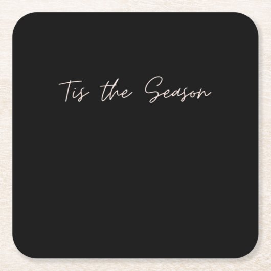 Neon Tis The Season Sign Kartonnen Onderzetters (Voorkant)