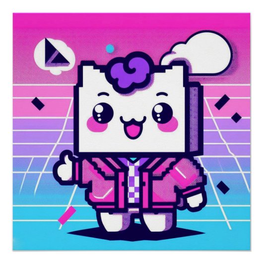 Neon Toast Perfect Poster (Voorkant)