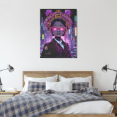 Neon Toekomst ID1028 Canvas Afdruk (Insitu (Slaapkamer))