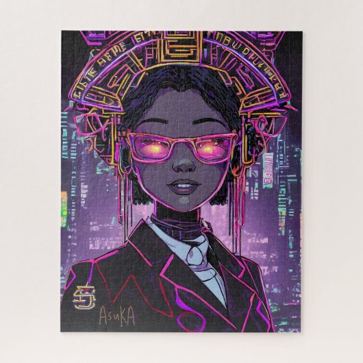 Neon Toekomst ID1028 Legpuzzel (Verticaal)