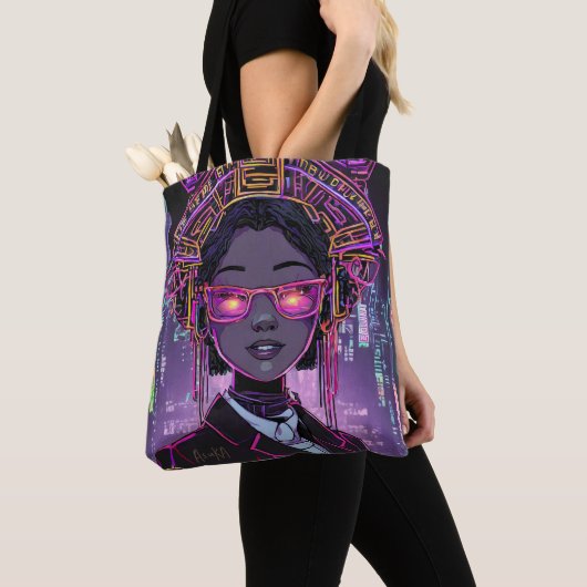 Neon Toekomst ID1028 Tote Bag (Dichtbij)