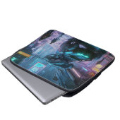 Neon Tokyo Nights (Cyber Edition) Laptop Sleeve (Voorkant onderkant)