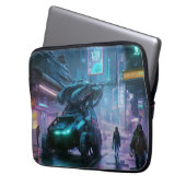 Neon Tokyo Nights (Cyber Edition) Laptop Sleeve (Voorkant Links)