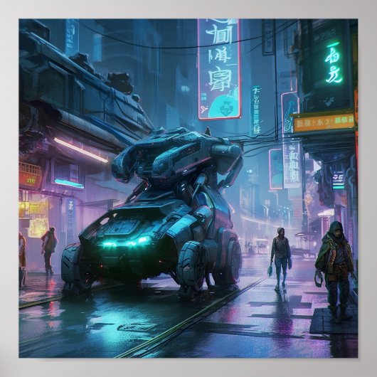 Neon Tokyo Nights (Cyber Edition) Poster (Voorkant)