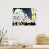 Neon Tokyo Poster (Keuken)