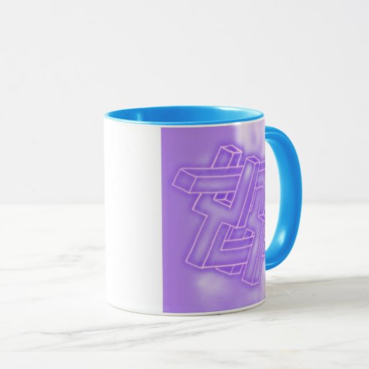 Neon too Wise mok (Voorkant rechts)