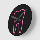 Neon tooth ronde klok (Hoek)