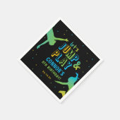 Neon Trampoline Park Boys Birthday Party Servet (Hoek)