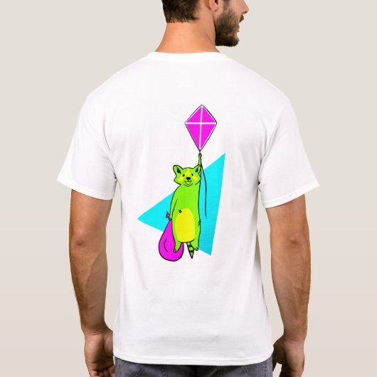 Neon Trash Panda T-shirt (Achterkant)
