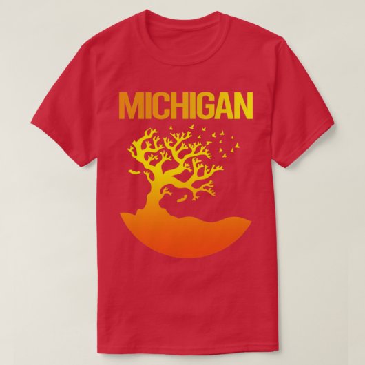 Neon Tree Art Michigan T-shirt (Design voorkant)