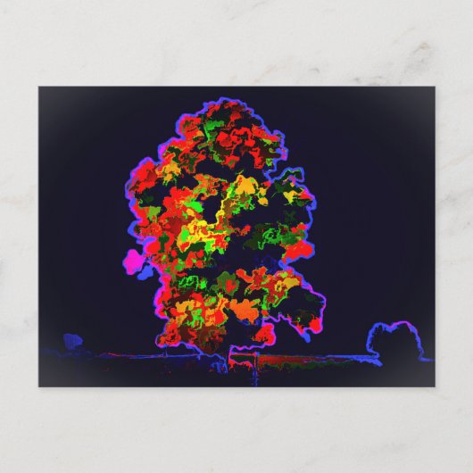 Neon tree explosie briefkaart (Voorkant)