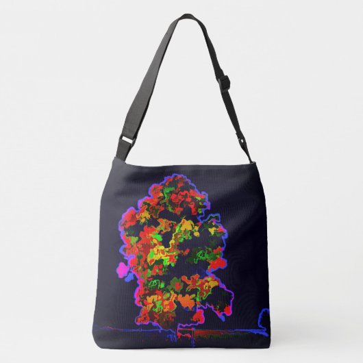 Neon tree explosie crossbody tas (Achterkant)