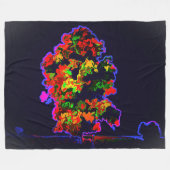 Neon tree explosie fleece deken (Voorkant (Horizontaal))
