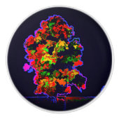 Neon tree explosie keramische knop (Voorkant)