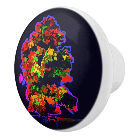 Neon tree explosie keramische knop (Rechts)