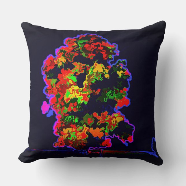 Neon tree explosie kussen (Voorkant)