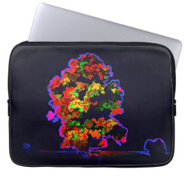 Neon tree explosie laptop sleeve