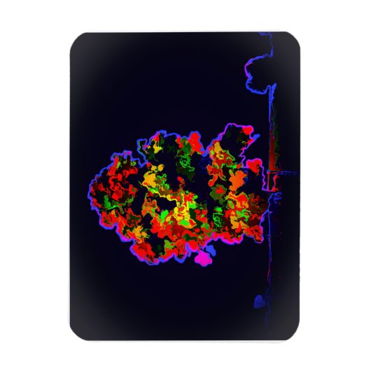 Neon tree explosie magneet (Verticaal)