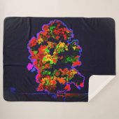 Neon tree explosie sherpa deken (Voorkant (horizontaal))