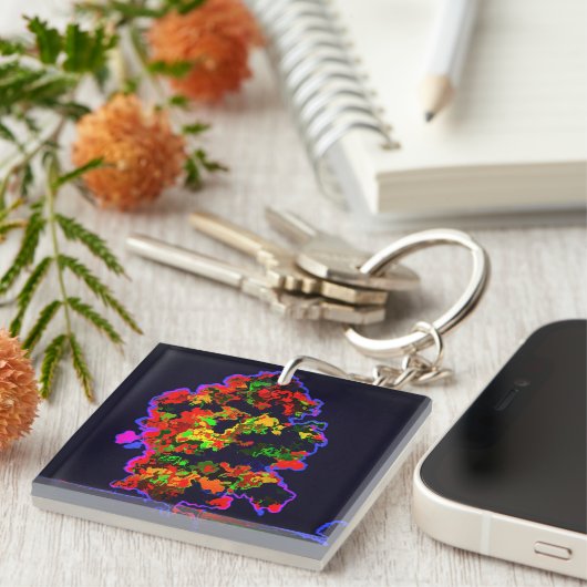 Neon tree explosie sleutelhanger (Voorkant Rechts)