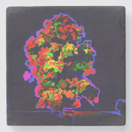 Neon tree explosie stenen onderzetter