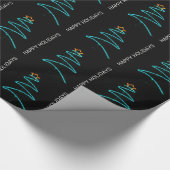 neon tree feestdagen cadeaupapier (Hoek)