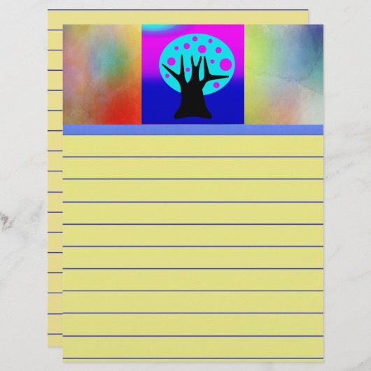 Neon Tree Stationery (Voorkant / Achterkant)