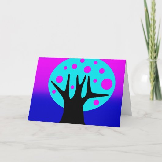 Neon Tree Wenskaart Kaart (Voorkant)