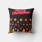 Neon Trendy Kerstvakantie Collectie Kussen (Achterkant)