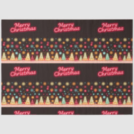 Neon Trendy Kerstvakantie Collectie Tissuepapier